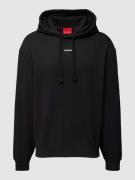 HUGO Sweatshirt mit überschnittenen Schultern Modell 'Dapo' in Black, ...