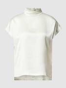 HUGO Bluse mit Stehkragen Modell 'Caneli' in Offwhite, Größe 34