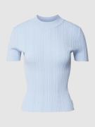 HUGO T-Shirt in Strick-Optik Modell 'Sarpharim' in Hellblau, Größe XS