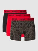 HUGO Boxershorts mit elastischem Label-Bund im 3er-Pack in Anthrazit, ...