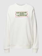 Lacoste Sport Sweatshirt mit Label-Print in Offwhite, Größe 38