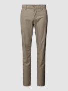 ALBERTO Regular Fit Hose mit Strukturmuster Modell "LOU" in Beige, Grö...