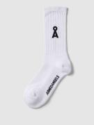 Armedangels Socken mit Label-Detail Modell 'SAAMU' in Weiss, Größe 35/...