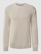 Armedangels Strickpullover in Two-Tone-Machart Modell 'ANDRAAS' in Bei...