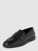 INUOVO Penny-Loafer aus Leder mit Schaftbrücke in Black, Größe 36