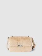 Seidenfelt Handtasche mit Klickverschluss Modell 'Fluffy' in Sand, Grö...