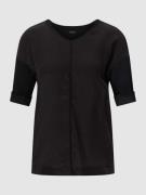 Marc Cain T-Shirt mit Paspelierung in Black, Größe 38
