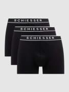 Schiesser Trunks mit Stretch-Anteil im 3er-Pack in Black, Größe L