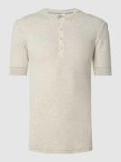 Schiesser Serafino-Shirt aus Baumwolle Modell 'Karl-Heinz' in Beige Me...