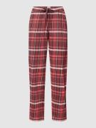 Schiesser Pyjama-Hose mit Karomuster in Dunkelbraun, Größe 44