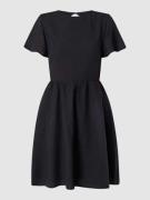 edc By Esprit Kleid mit Leinen-Anteil in Black, Größe XL