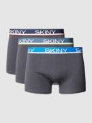 Skiny Trunks mit Label-Bund im 3er-Pack in Anthrazit, Größe S