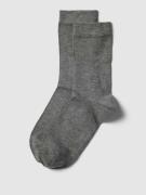 camano Socken mit Label-Detail Modell 'SILKY FEEL' in Anthrazit, Größe...