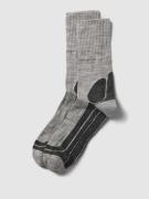 camano Socken mit Label-Print im 2er-Pack in Mittelgrau Melange, Größe...