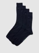 camano Socken mit Label-Detail im 4er-Pack in Dunkelblau, Größe 41-46