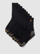 camano Socken mit Label-Print im 9er-Pack in Black, Größe 39/42