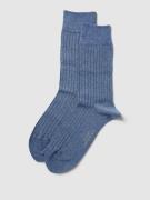 camano Socken mit Stretch-Anteil im 2er-Pack in Blau, Größe 39/42