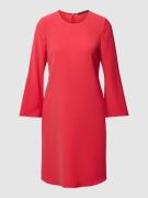Luisa Cerano Knielanges Kleid mit Rundhalsausschnitt in Rot, Größe 40