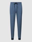 Calida Pyjama-Hose mit Allover-Muster Modell 'Remix' in Blau, Größe XL