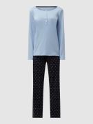 Calida Modern Fit Pyjama aus Supima-Baumwolle Modell 'Night Lovers' in...