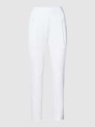 Cambio Skinny Fit Hose mit elastischem Logo-Bund Modell 'Jordi' in Wei...