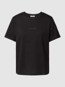 Marc O'Polo Denim T-Shirt mit Label-Detail in Black, Größe XS