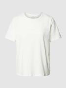 Marc O'Polo Denim T-Shirt mit Label-Detail in Weiss, Größe S