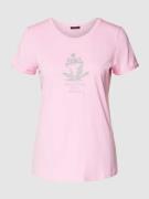 More & More T-Shirt mit Motiv-Print in Pink, Größe 34