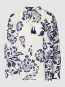 More & More Blusenshirt mit floralem Muster in Sand, Größe 36