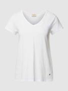 MOS MOSH T-Shirt mit Rollsaum Modell 'TULLI' in Weiss, Größe XS