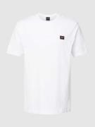 Paul & Shark T-Shirt mit Label-Stitching in Weiss, Größe M