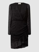 Neo Noir Kleid aus Organza mit Polka Dots in Black, Größe M