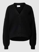 comma Casual Identity Cardigan mit Knopfleiste in Black, Größe 40