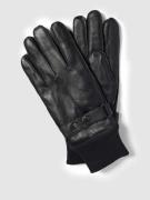 JOOP! Collection Handschuhe aus Schafsleder mit Riegel in Black, Größe...