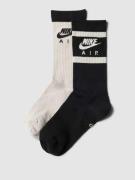 Nike Socken mit Label-Schriftzug im 2er-Pack in Offwhite, Größe 34/38
