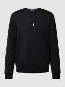 Polo Ralph Lauren Sweatshirt mit Logo-Stitching in Black, Größe L