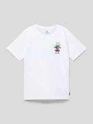 Rip Curl T-Shirt mit Label-Print in Weiss, Größe 152