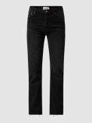 NA-KD Straight Fit High Waist Jeans aus Baumwolle in Black, Größe 36