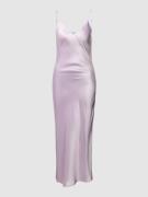 Mango Midikleid mit V-Ausschnitt Modell 'josh' in Lavendel, Größe L