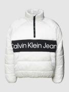 Calvin Klein Jeans Parka mit Label-Print Modell 'INSTITUTIONAL' in Off...