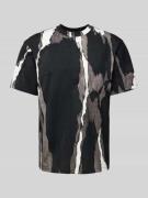 HUGO T-Shirt mit Label-Detail Modell 'Davacas' in Black, Größe M