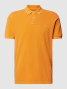 Marc O'Polo Poloshirt mit Label-Detail in Orange, Größe M