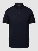 Emporio Armani Poloshirt mit Label-Stitching in Marine, Größe XXL