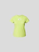 MM6 Maison Margiela T-Shirt mit Motiv-Patch in Neon Gruen, Größe S