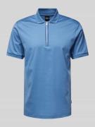 BOSS Slim Fit Poloshirt mit Label-Detail Modell 'Polston' in Bleu, Grö...