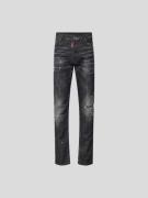 Dsquared2 Regular Fit Jeans im Destroyed-Look in Black, Größe 50