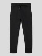 Mango Slim Fit Sweatpants mit Tunnelzug in Black, Größe 122
