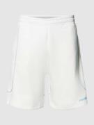 REVIEW Shorts mit elastischem Bund in Offwhite, Größe M