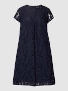 Betty Barclay Knielanges Kleid mit Kellerfalte in Marine, Größe 38