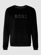 BOSS Sweatshirt mit Label-Stitching Modell 'Soleri' in Black, Größe XL